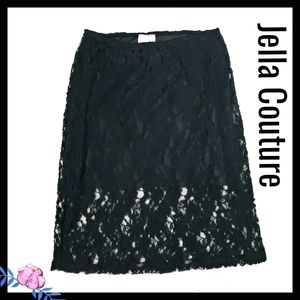♥️ $  3/$15 JellaCouture:Size:S/Black Floral Lace Skirt